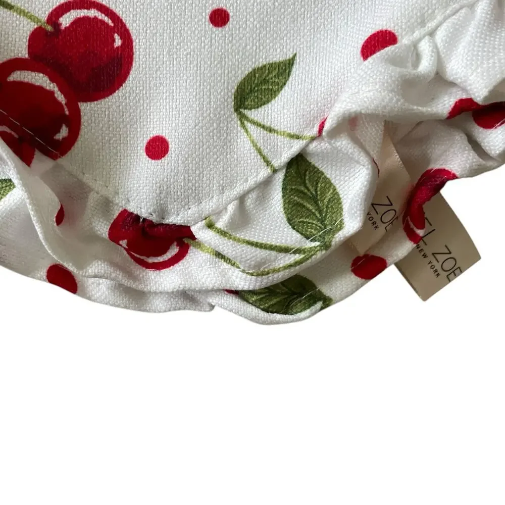 NEW Rachel Zoe VALENTINE’S Heart Shaped Red Cherry 15” Placemats Set of 4